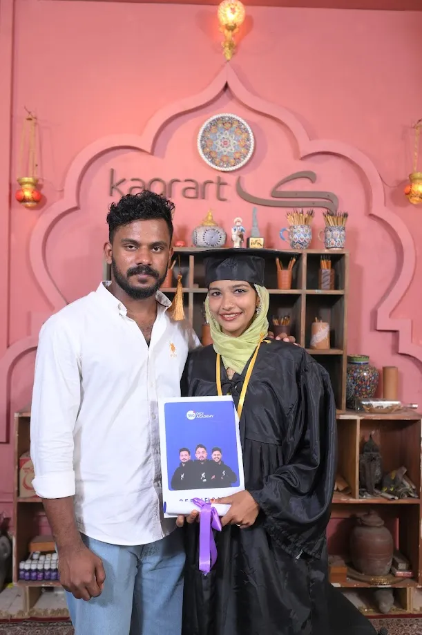 Graduation portrait moment